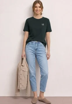 T-shirt à col rond avec détail imprimé