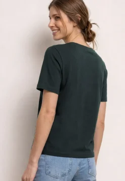T-shirt à col rond avec détail imprimé