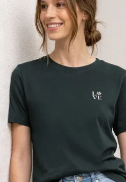 T-shirt à col rond avec détail imprimé