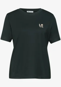T-shirt à col rond avec détail imprimé