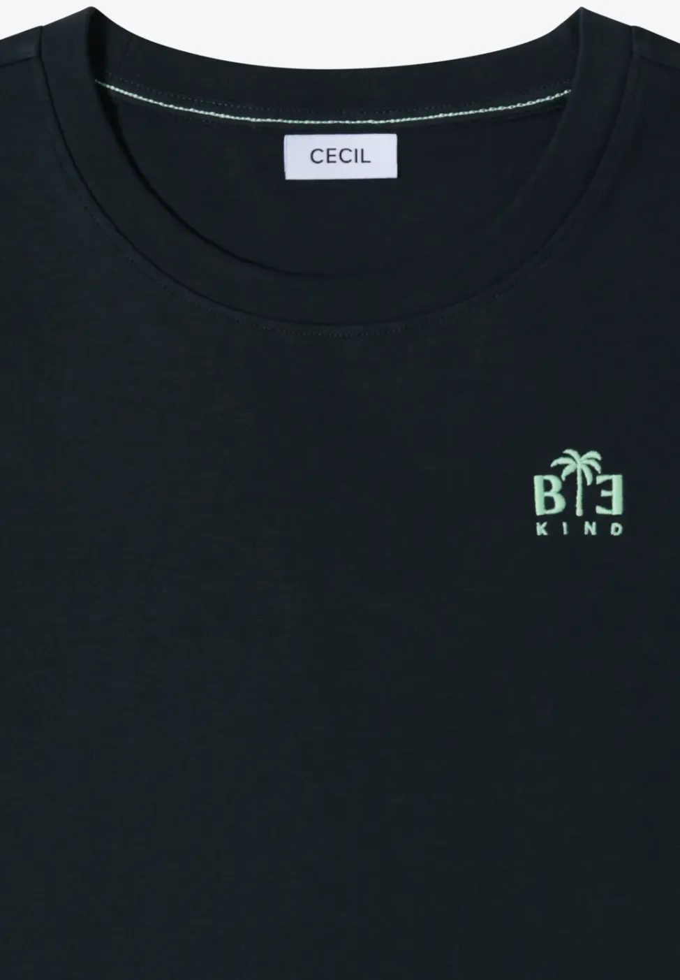 T-shirt à col rond avec détail imprimé