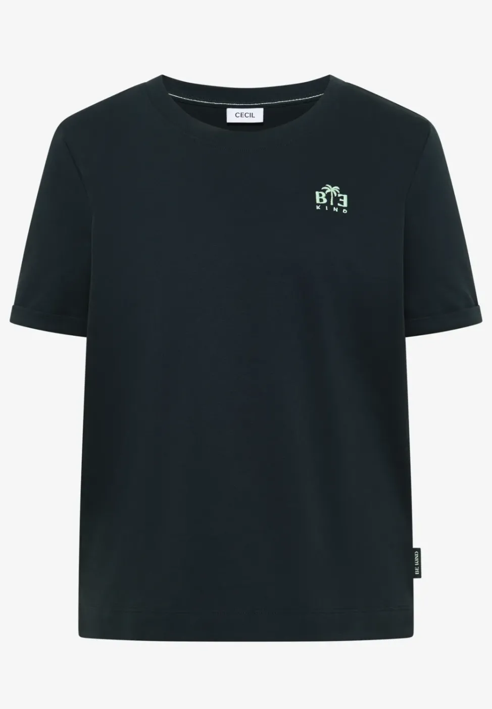 T-shirt à col rond avec détail imprimé