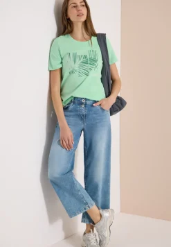 T-shirt à col rond avec imprimé