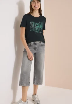 T-shirt à col rond avec imprimé