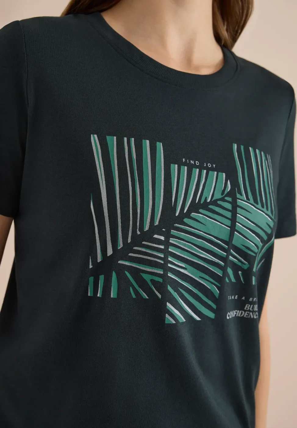 T-shirt à col rond avec imprimé