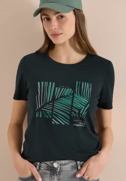 T-shirt à col rond avec imprimé