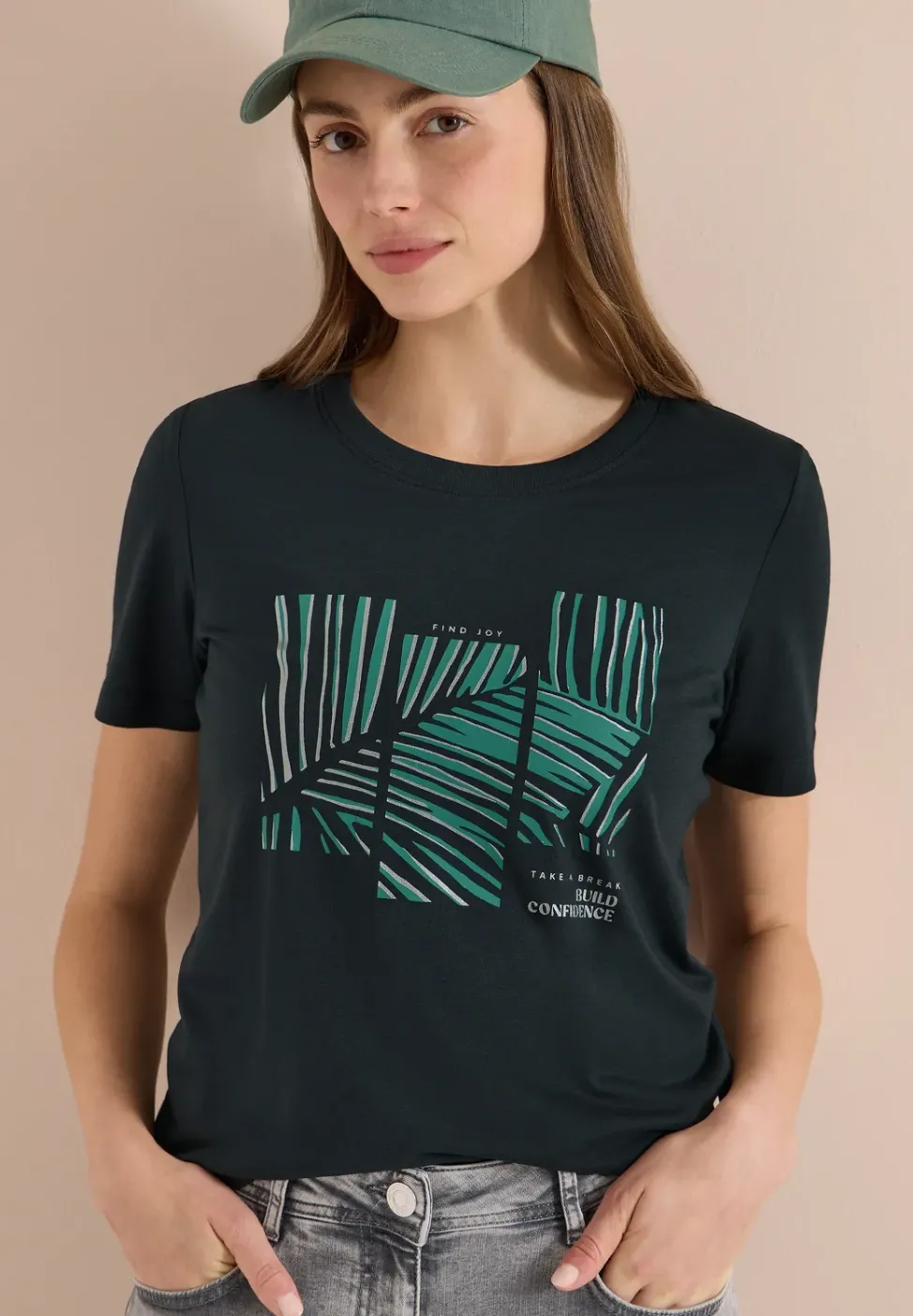 T-shirt à col rond avec imprimé