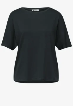 T-shirt à col rond en couleur unie