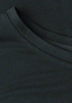 T-shirt à col rond en couleur unie
