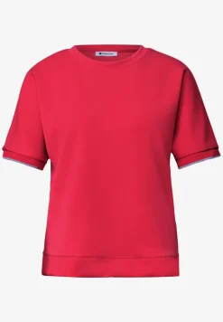 T-shirt à col rond en soie