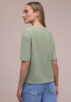 T-shirt à col rond en tricot