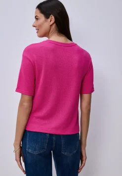 T-shirt à col rond en tricot