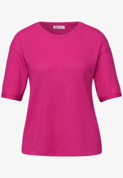 T-shirt à col rond en tricot