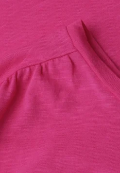 T-shirt à col rond et fronces