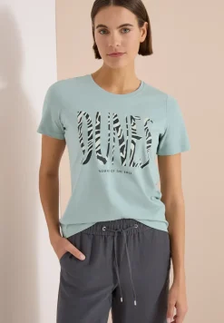 T-shirt à col rond et imprimé sur le devant