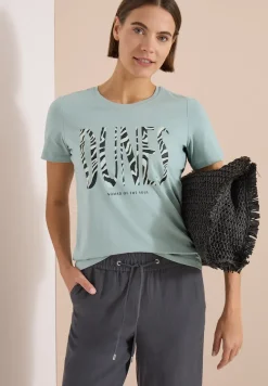 T-shirt à col rond et imprimé sur le devant