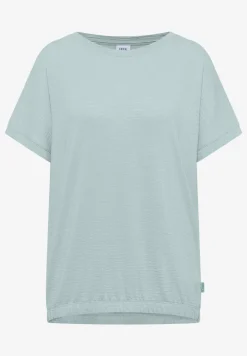 T-shirt à col rond et structure