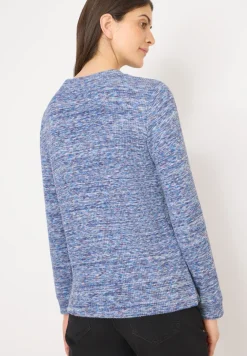 T-shirt à côtes doux et mélangé