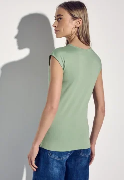 T-shirt à encolure diamant