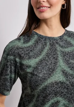 T-shirt à l'aspect dévoré avec imprimé