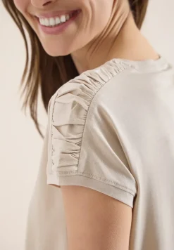 T-shirt à manches courtes avec fronces
