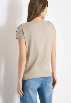 T-shirt à manches courtes avec fronces