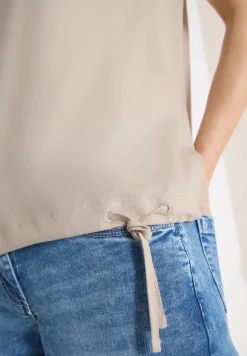 T-shirt à manches courtes avec fronces