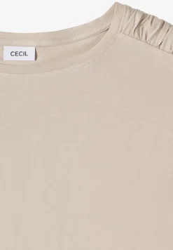 T-shirt à manches courtes avec fronces