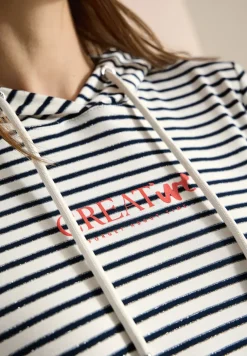 T-shirt à manches courtes avec capuche et paillettes
