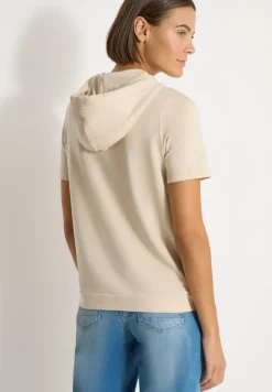 T-shirt à manches courtes avec capuche et inscriptions