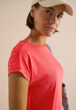 T-shirt à manches courtes avec fronces