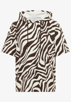 T-shirt à manches courtes avec capuche et structure