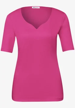 T-shirt à manches courtes avec encolure en cœur