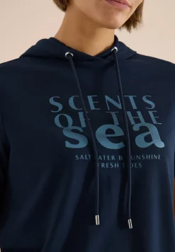 T-shirt à manches courtes avec capuche et inscriptions