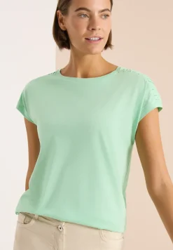 T-shirt à manches courtes avec fronces