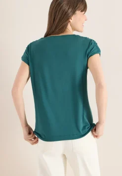 T-shirt à manches courtes avec fronces