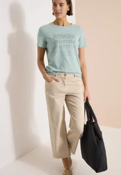T-shirt à manches courtes en look dévoré