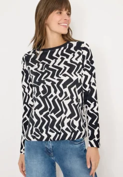 T-shirt à manches longues à motifs