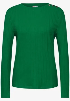 T-shirt à manches longues avec détail de boutons