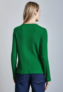 T-shirt à manches longues avec détail de boutons