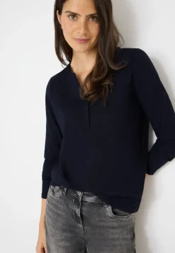 T-shirt à manches longues Split Neck