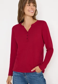 T-shirt à manches longues Split Neck