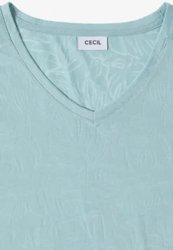 T-shirt à motif dévoré tonal