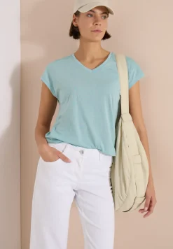 T-shirt à motif dévoré tonal