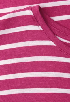 T-shirt à rayures Dropped Shoulder