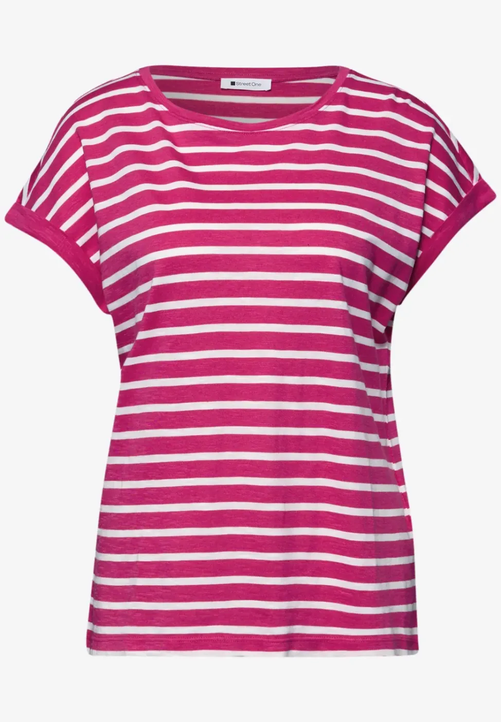 T-shirt à rayures Dropped Shoulder