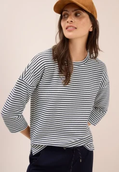 T-shirt à rayures structurées