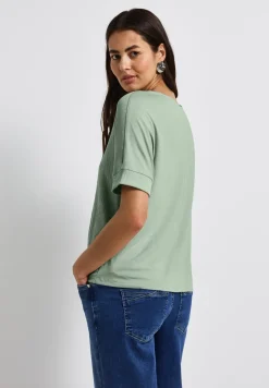 T-shirt à structure mixte