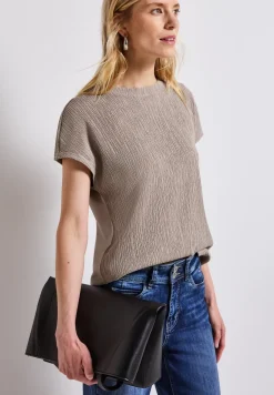T-shirt à structure mixte