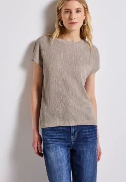 T-shirt à structure mixte